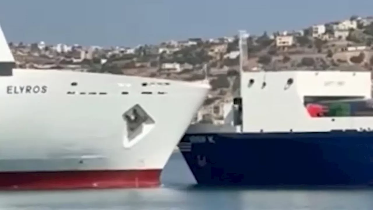Collision in Crete: Ferry Elyros and Cargo Ship Iosif K. Grounded in Souda