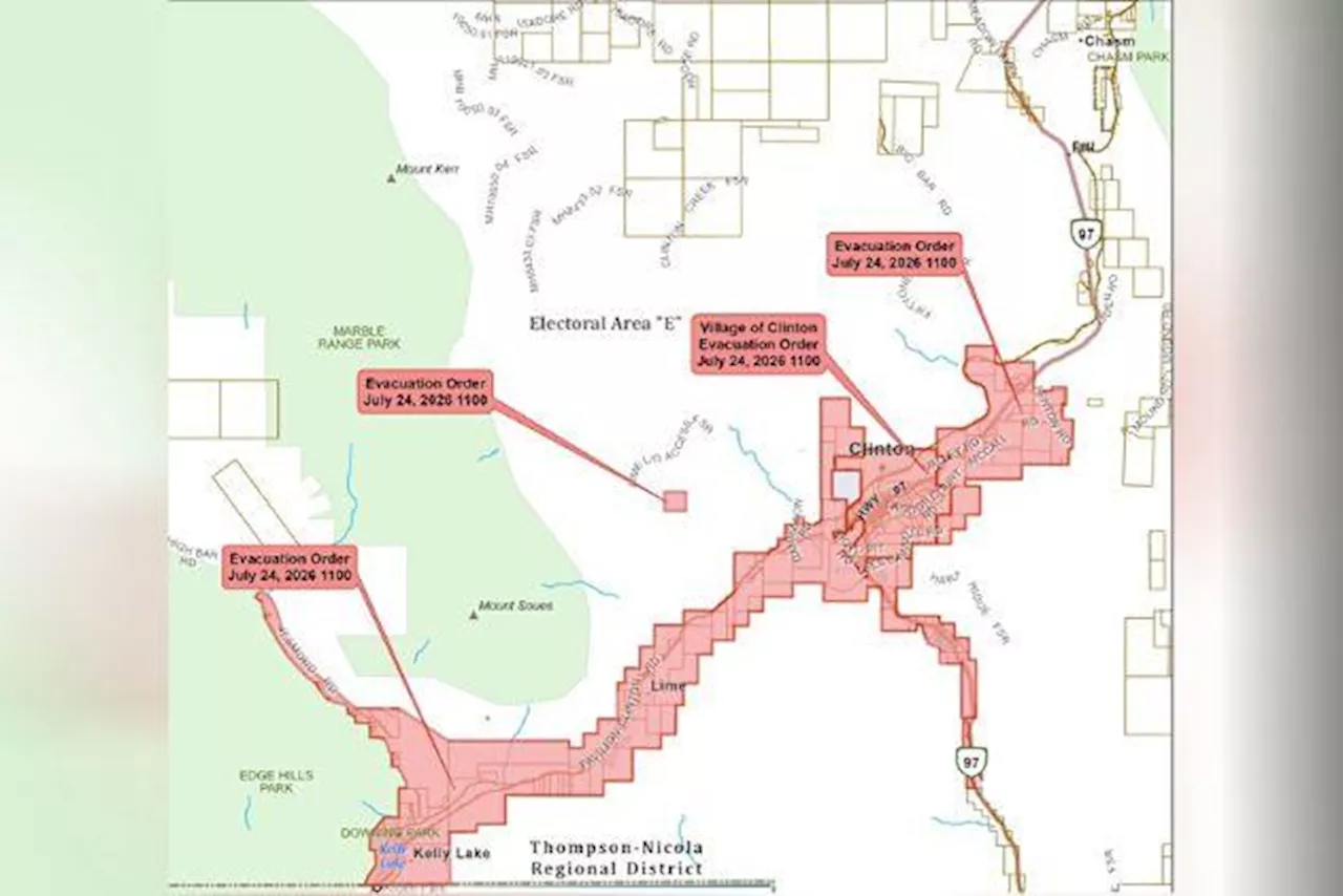 Clinton Under Siege: Pear Lake Wildfire Triggers Mass Evacuations and Highway Shutdowns
