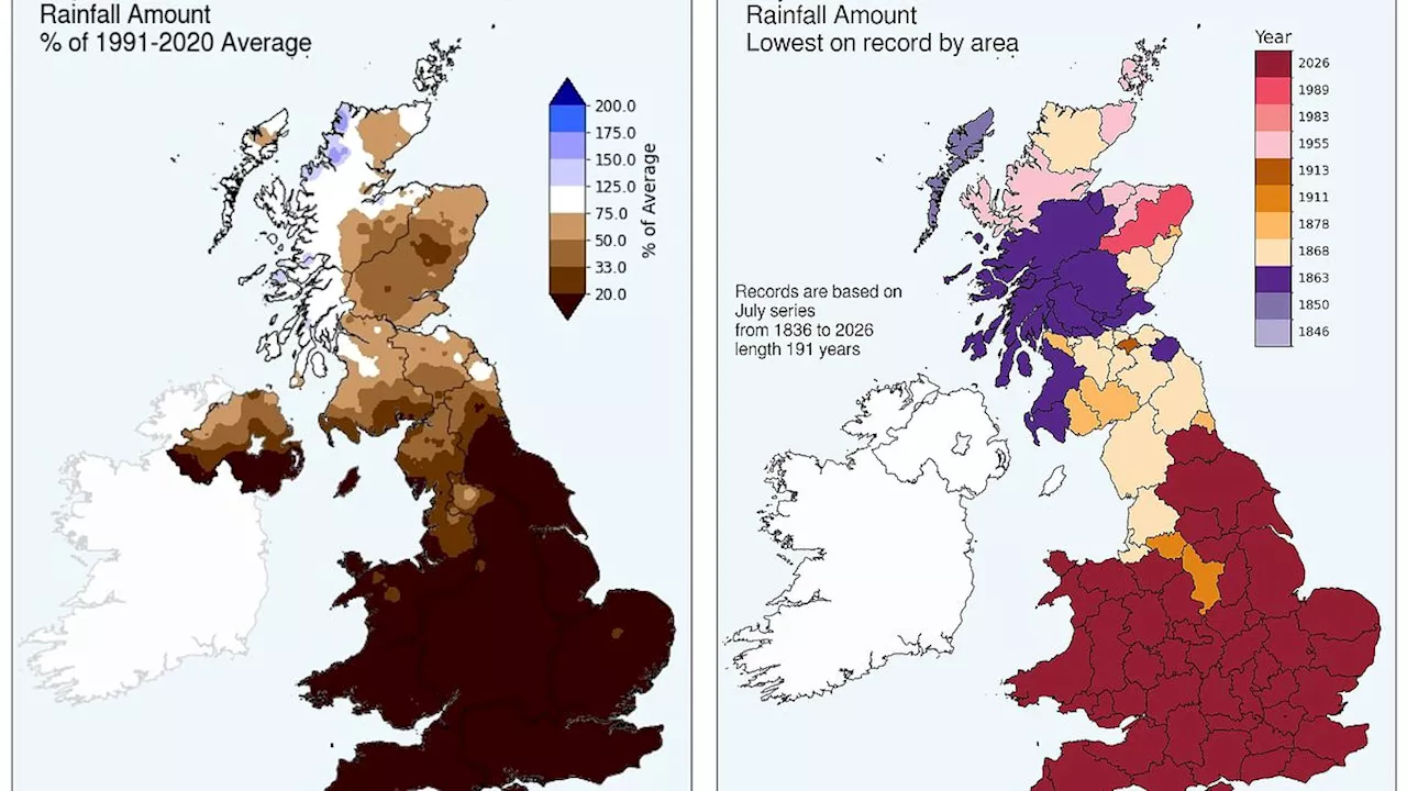 The 6.5mm Month: England and Wales Face Unprecedented July Drought
