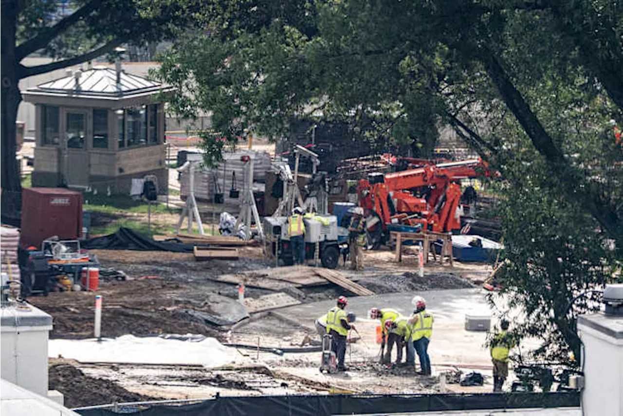 Renovating the South Lawn: Jackhammers Hit the White House Helipad
