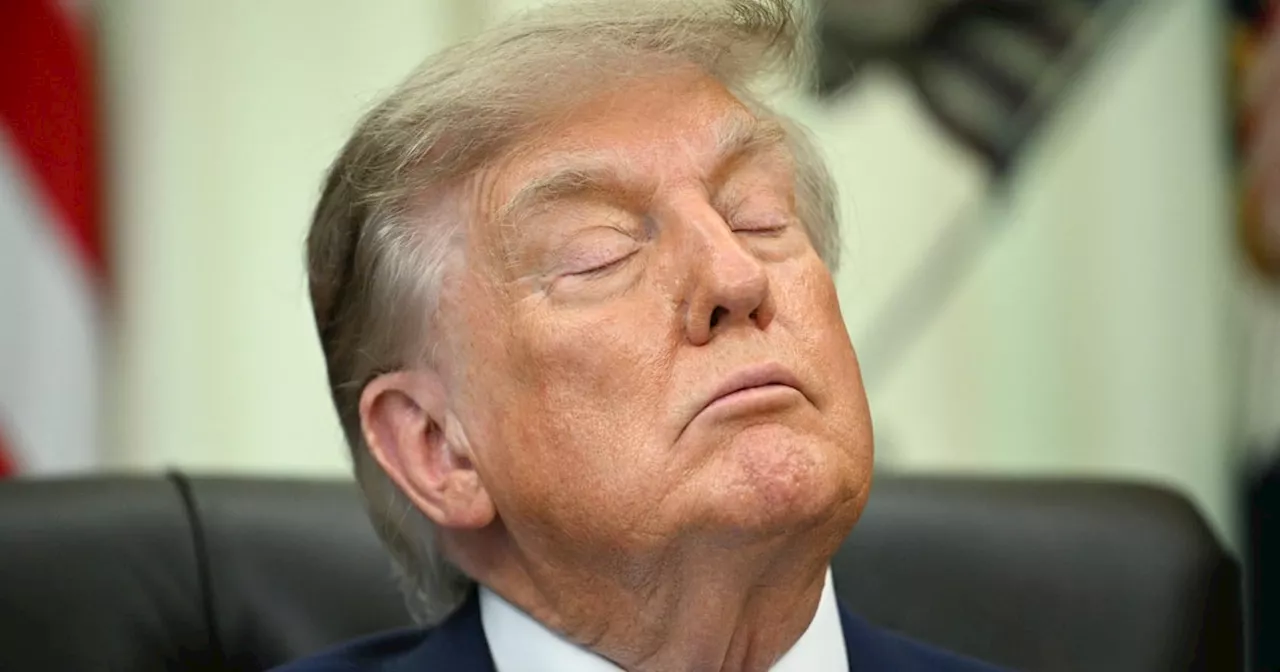 Trump's Oval Office Slump: Fatigue During Childhood Vaccine Signing