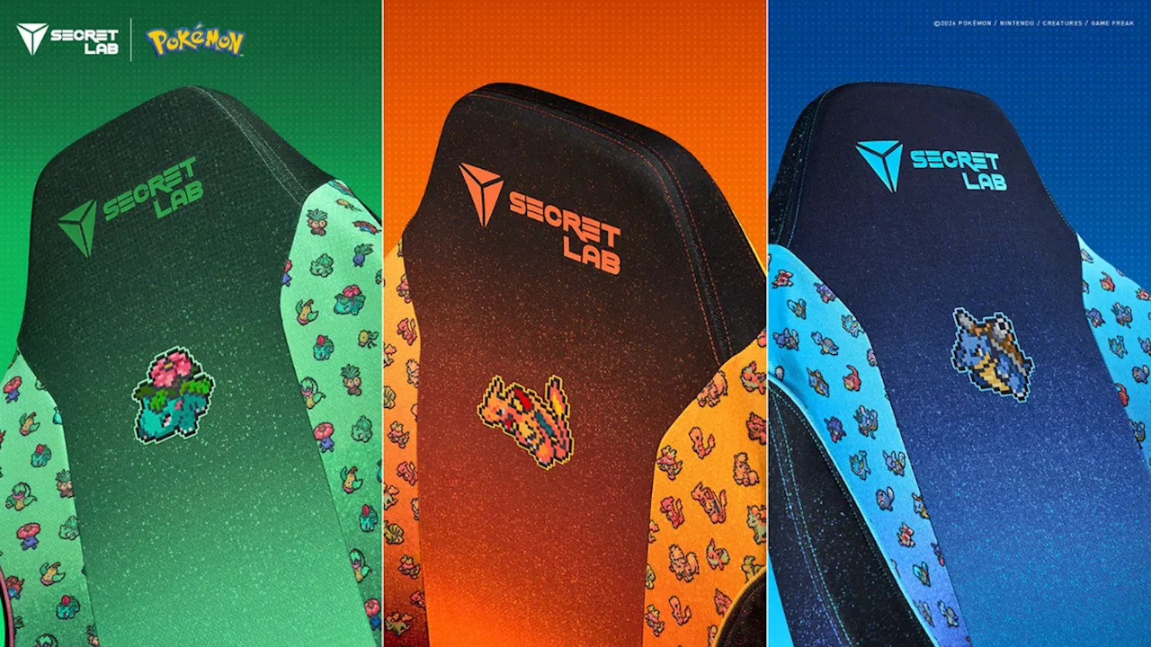 Secretlab Turns Gaming Furniture Into Collectibles With Pokémon Pixel Art Skins