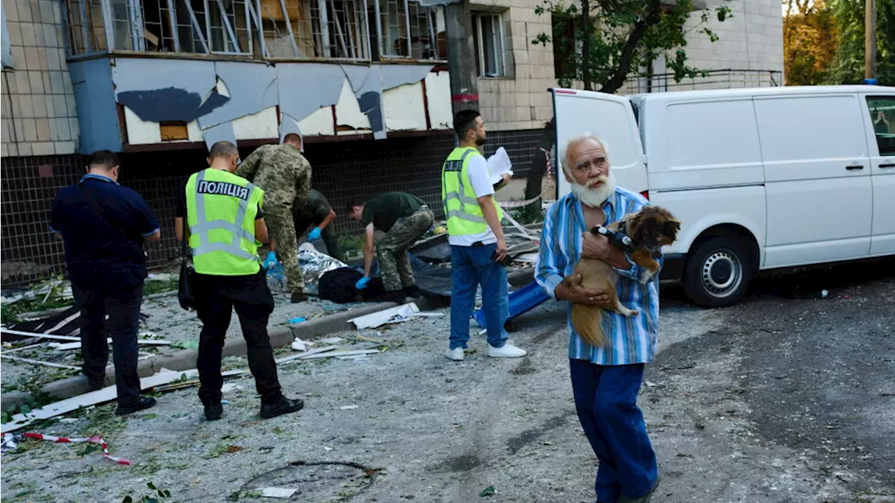 Kyiv's Midnight Assault: Civilians Caught in Russian Missile and Drone Strike
