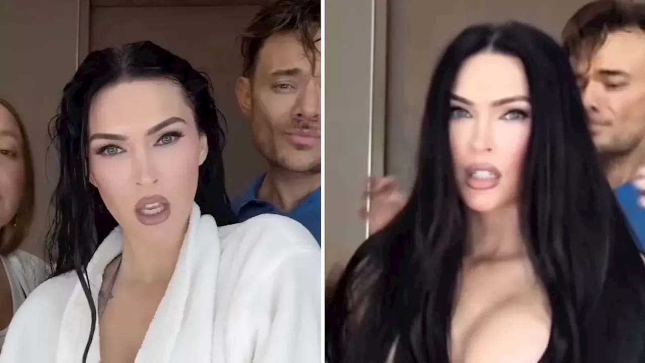 The Megan Fox Aesthetic Pivot: From Signature Dark Locks to Crimson Red