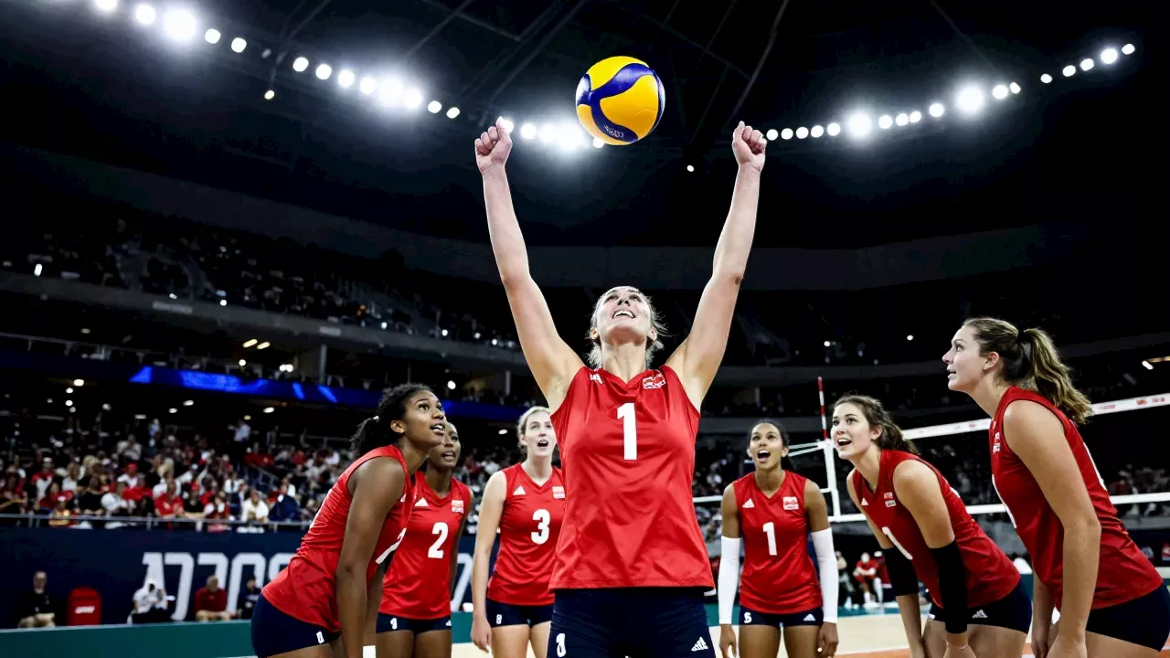 Volleyball Takes Center Stage: Nebraska Sweeps Inaugural Spikes Under the Lights at AT&T Stadium