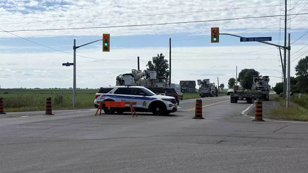 Critical Injuries After Vehicle Strikes Hydro Pole in West Ottawa