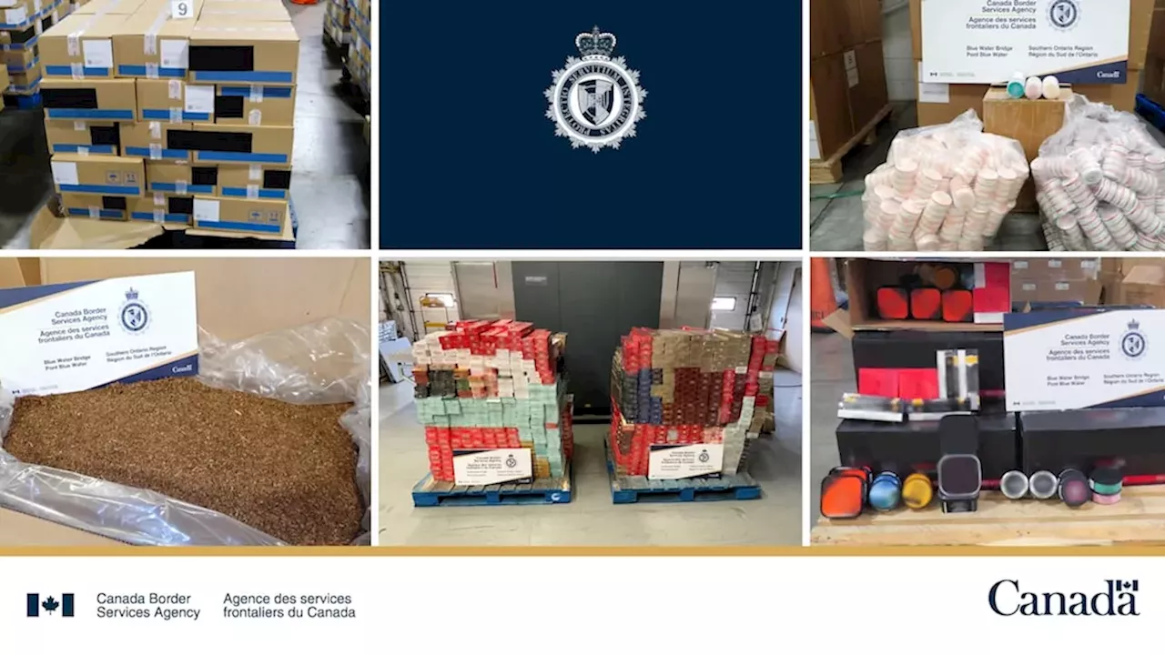 Border Blitz: CBSA Disrupts $13.8M Organized Crime Tobacco Pipeline