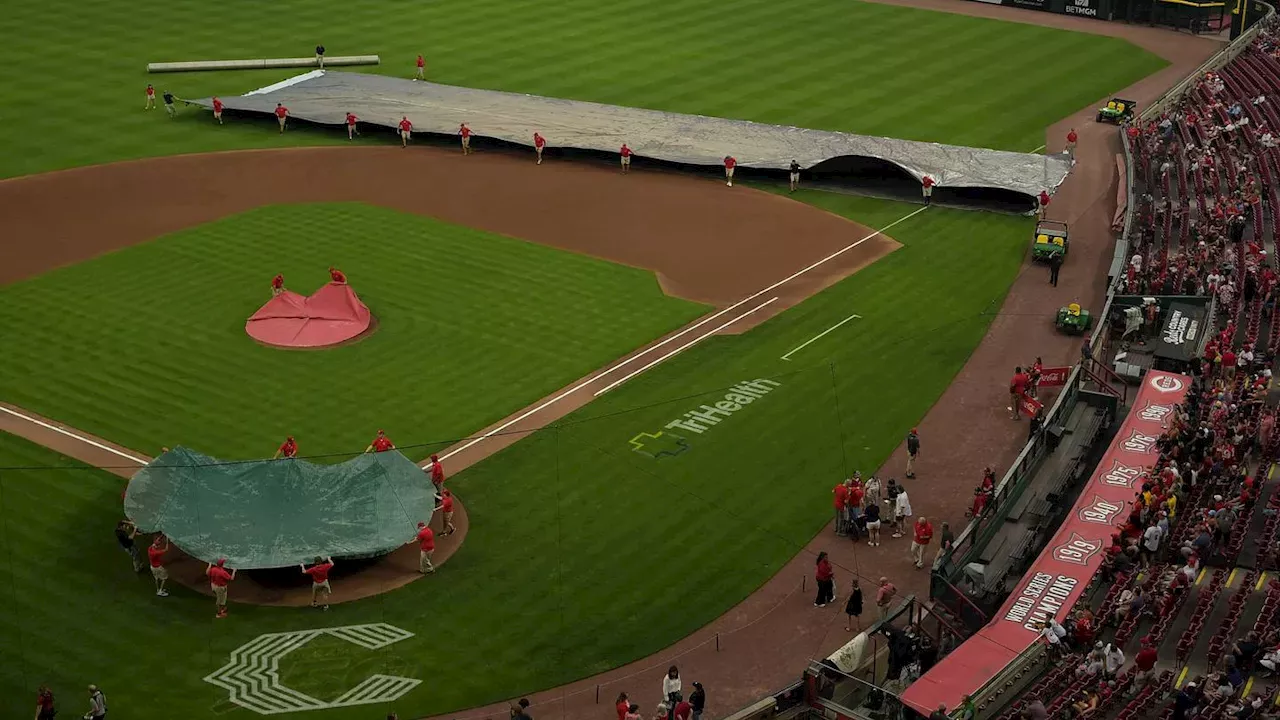 Rain Halts Reds-Brewers Clash After Elly De La Cruz Hits 22nd Home Run