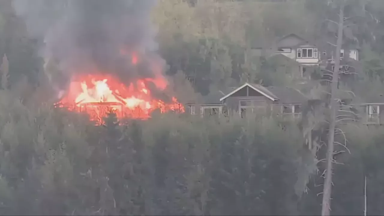 Fire Rages in Sechelt's 'Ghost Town' as Sinkholes Block Firefighters