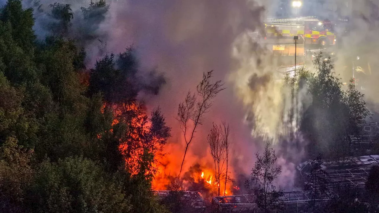 Barnsley Scrapyard Inferno: Massive Fire Triggers Emergency Response in Carlton