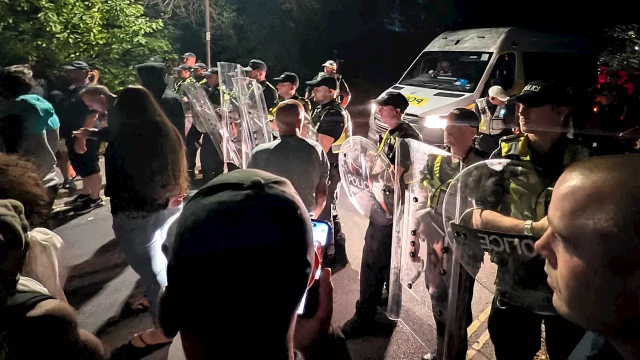 Portsmouth Unrest: Riot Police Clash with Protesters After 140-Person Boat Arrival