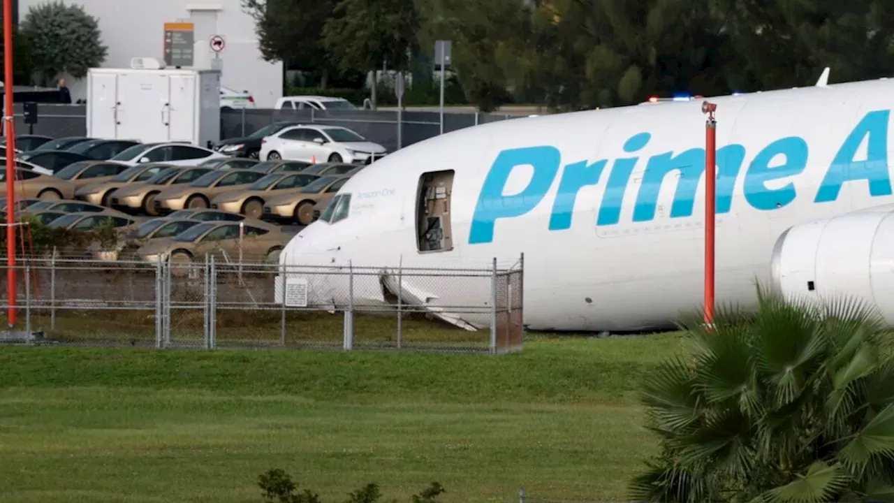 Miami Airport Near-Miss: Amazon Cargo Plane Skids Toward Tesla Cybercab Fleet