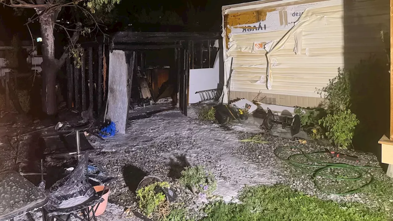 West Kelowna Shed Fire: Why a Single Image Leaves Many Questions Unanswered