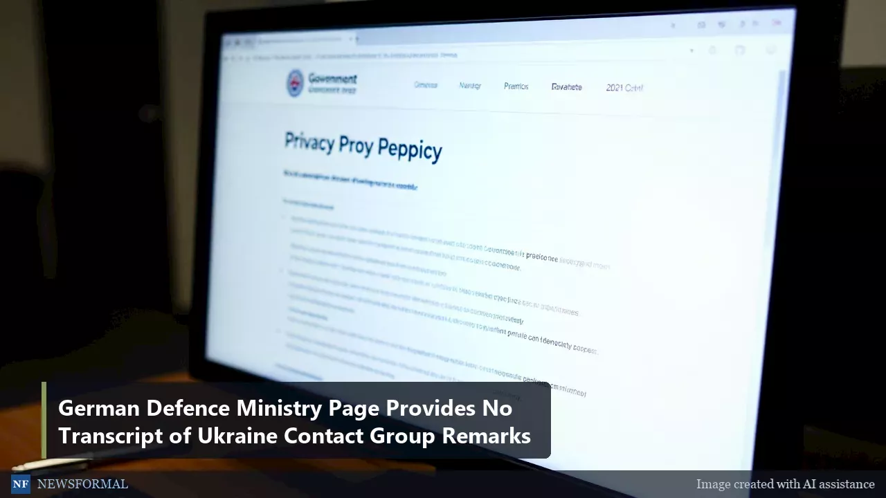 Digital Silence: German Defence Ministry Glitch Hides Ukraine Aid Details