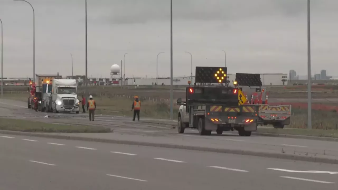Stoney Trail Gridlock: Calgary Police Probe Semi-Truck Rollover