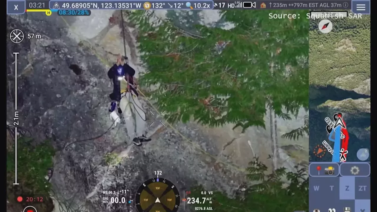 Drone‑Assisted Rescue Saves Stranded Climber in Squamish