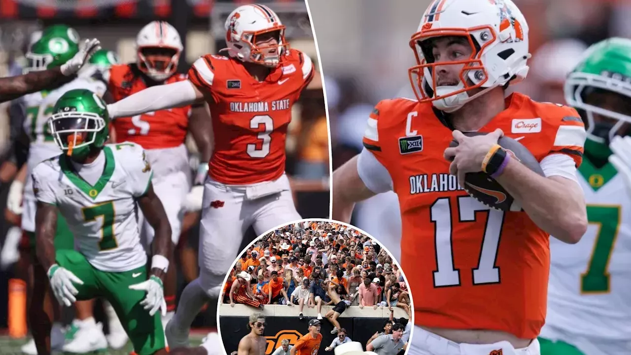 The 21-Game Streak Ends: Oklahoma State Stuns #6 Oregon