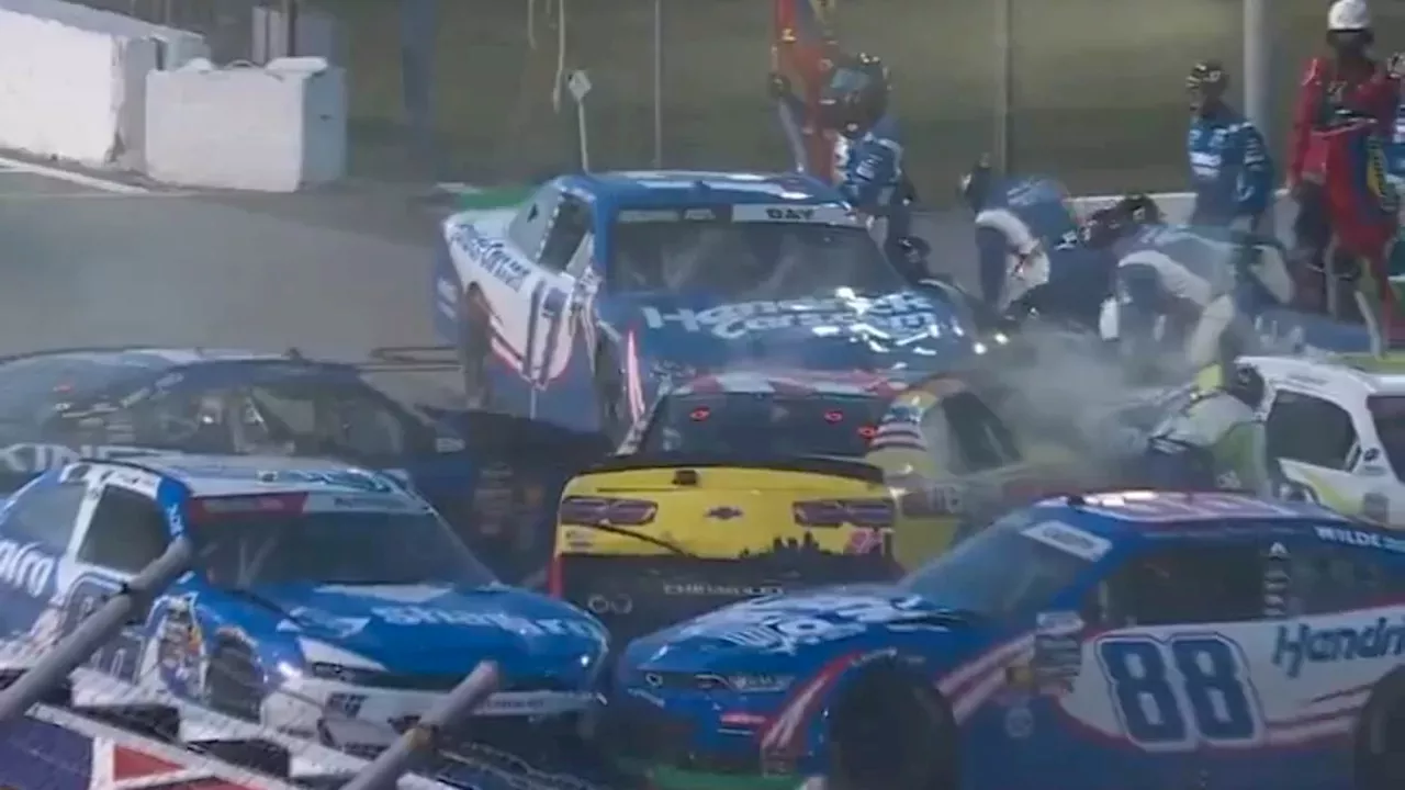 Near-Miss Chaos: The Pit Road Pileup That Shook World Wide Technology Raceway