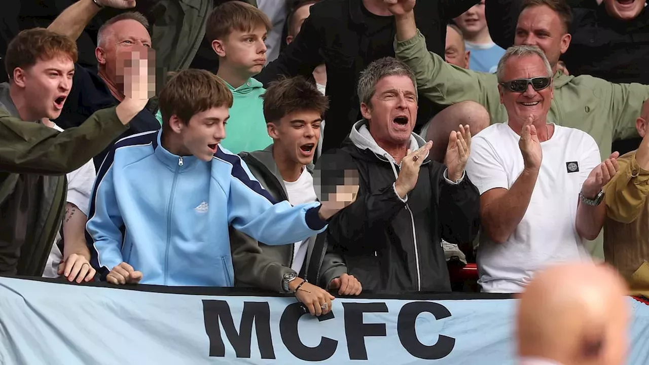 Noel Gallagher's Son Sonny Flips Off Man United Fans After Haaland's Controversial Goal
