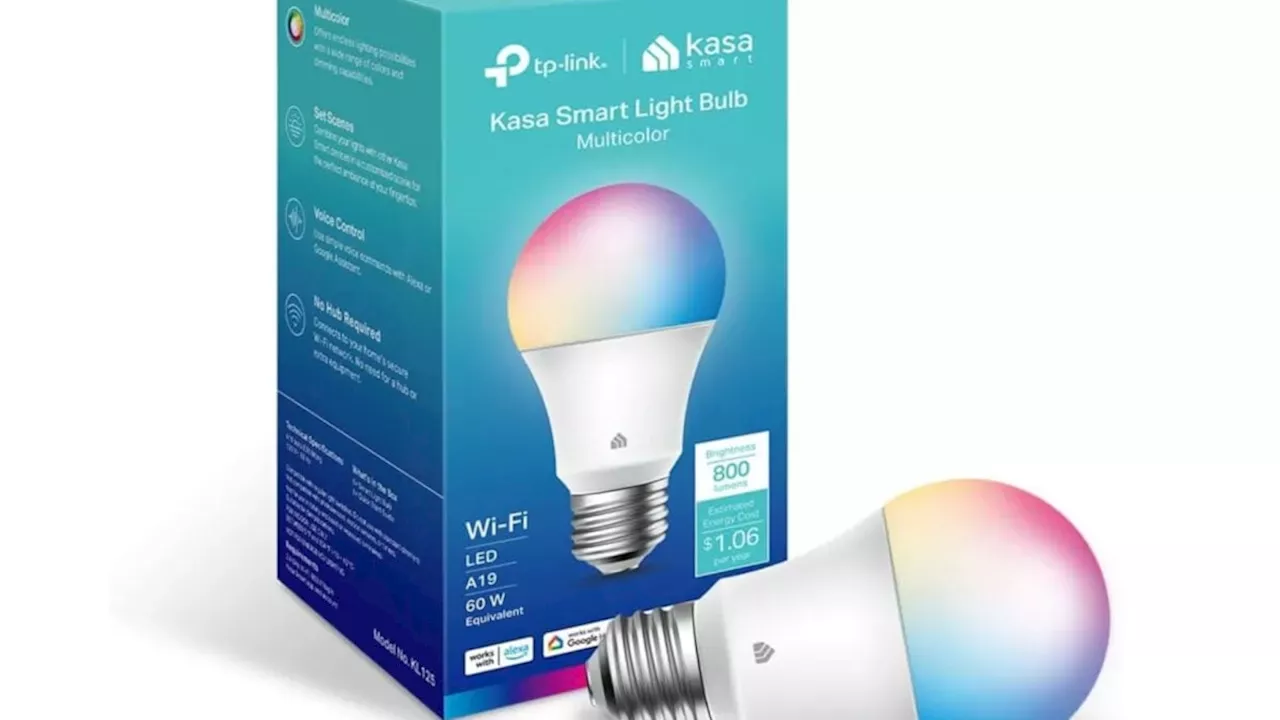 Kasa KL125 Smart Bulb Matches Basic LED Price but Adds 16‑Million Colors, Voice Control and Energy Monitoring
