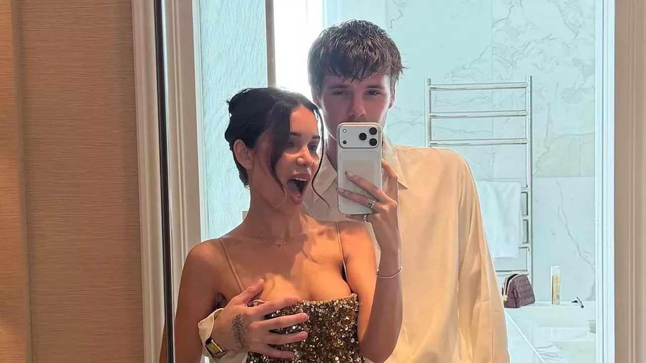 Cruz Beckham and girlfriend Jackie Apostel share cheeky selfie as they glam up for night out
