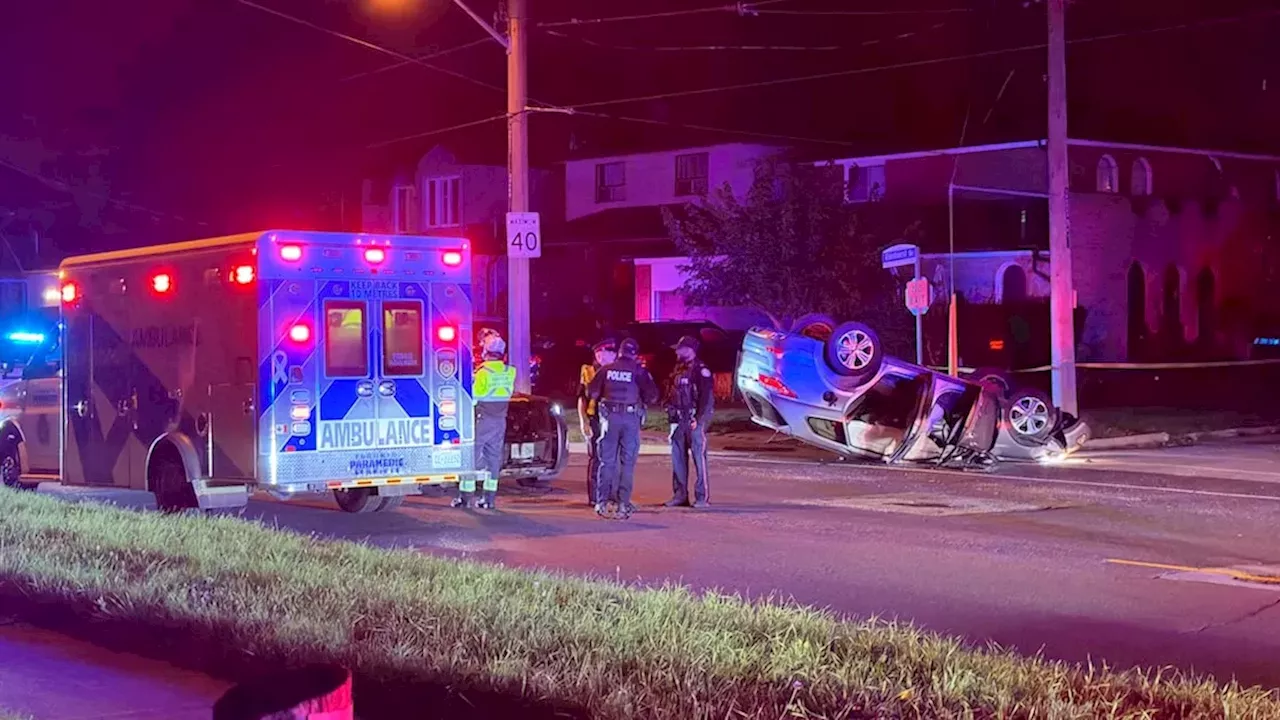 Rexdale Auto Theft Crash Leaves Two Toronto Officers Hospitalized