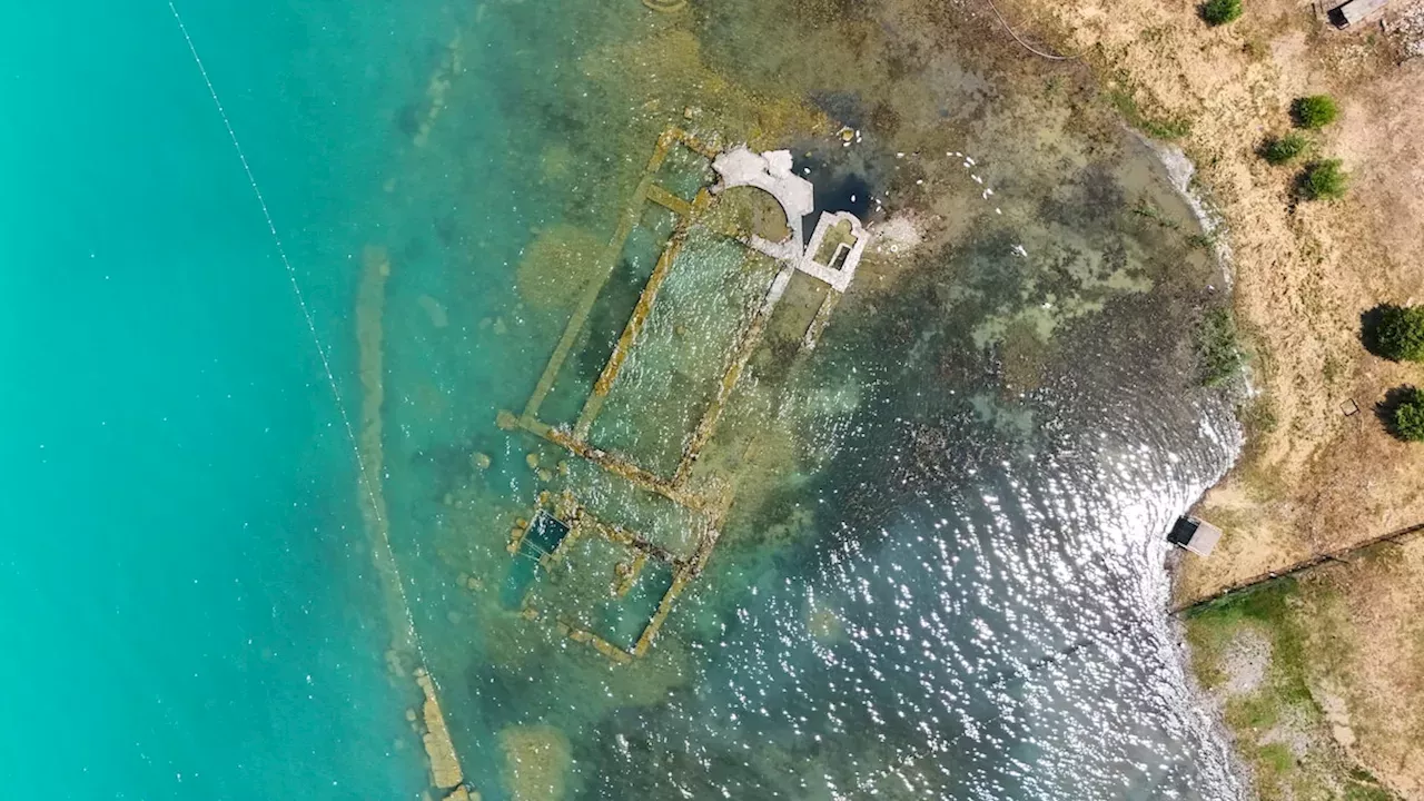 Climate Change Exposes Submerged Basilica of Saint Neophytos in Turkey