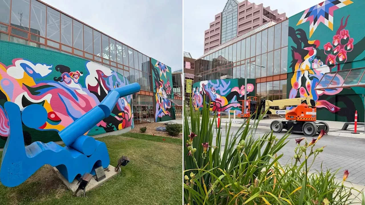 Edmonton's Citadel Theatre Transforms North Wall with Paityn Savoie Mural