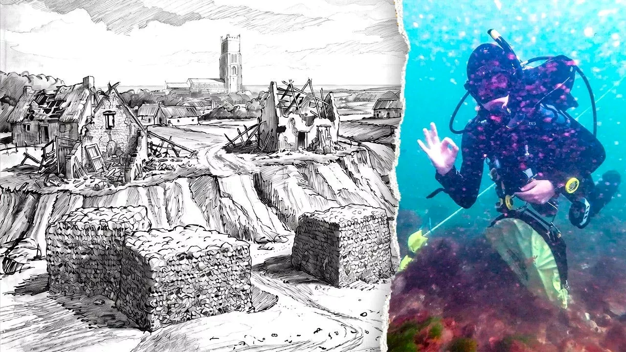 Beneath the North Sea: Divers Uncover Ruins of Lost Medieval Shipden