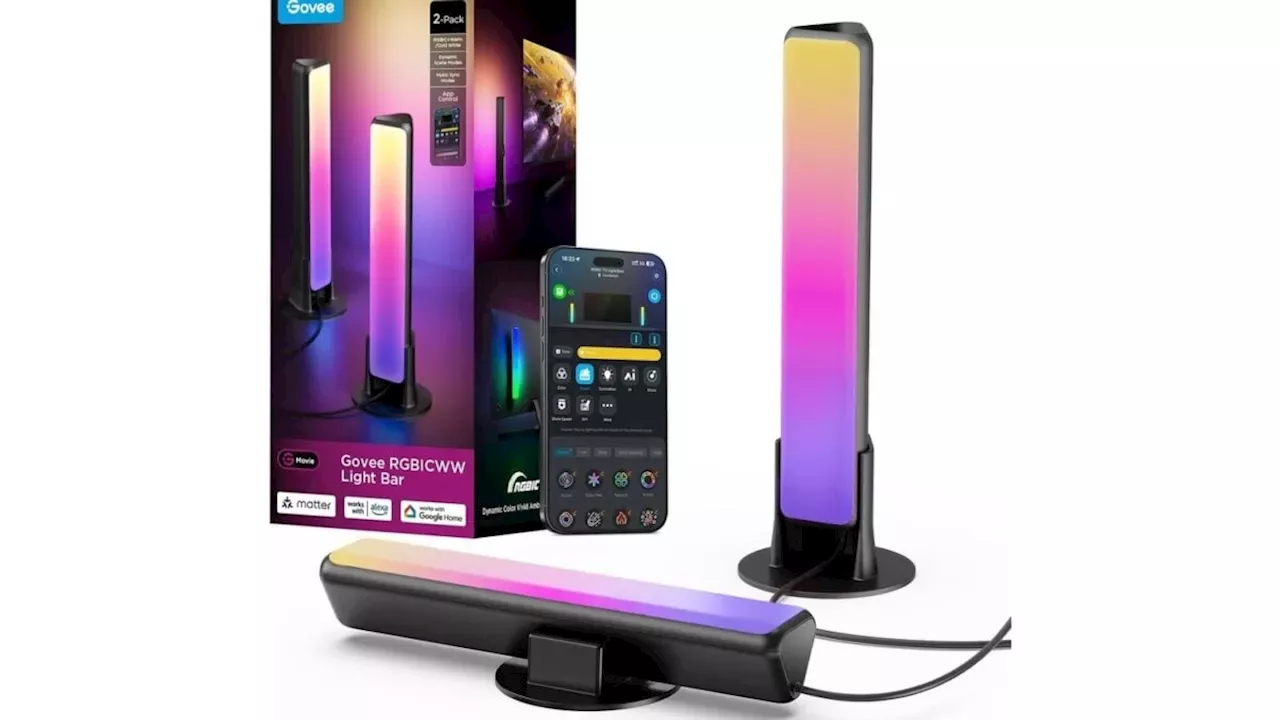 Govee Smart Light Bar Drops to $40 on Amazon With Music Sync Lighting
