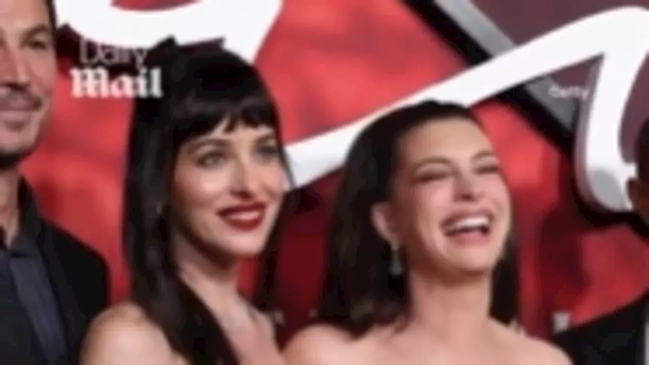 Red Carpet Friction or Playful Banter? Dakota Johnson and Anne Hathaway at the 'Verity' Premiere