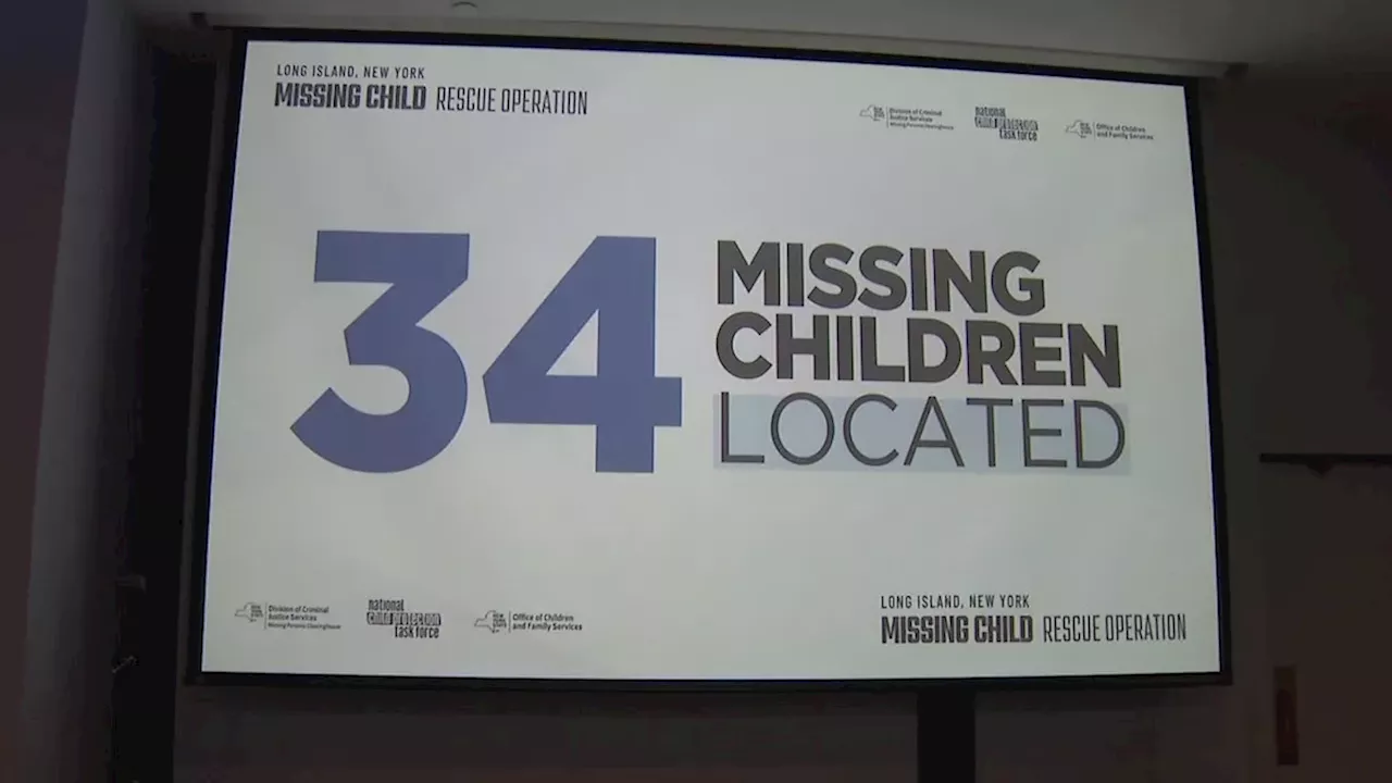 34 missing children and teens found in New York operation, officials say