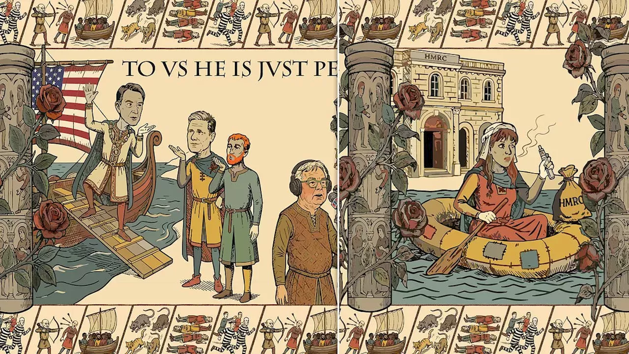 Tory Conference Goes Medieval with 88-Foot Satirical Tapestry