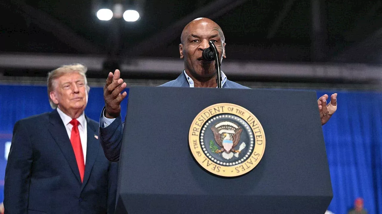 Trump brings Mike Tyson on stage at Syracuse rally for Bruce Blakeman