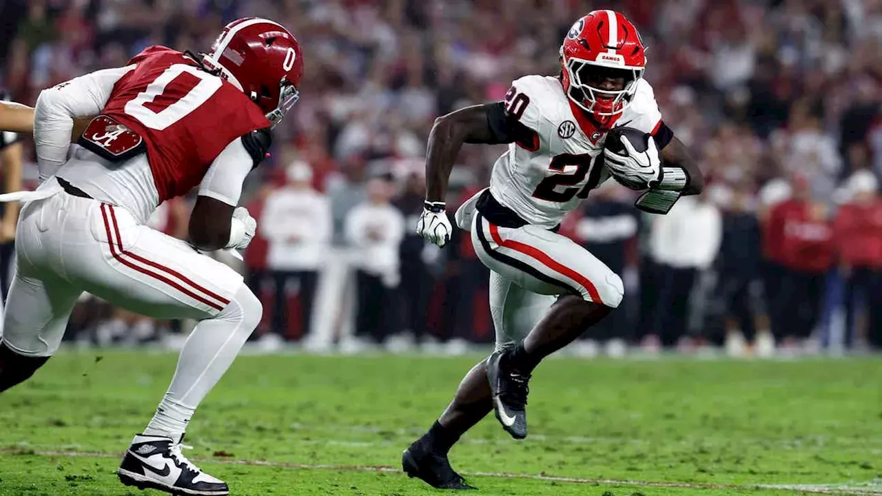 No. 2 Georgia beats No. 6 Alabama 20-17, first regular-season win in Tuscaloosa since 2007