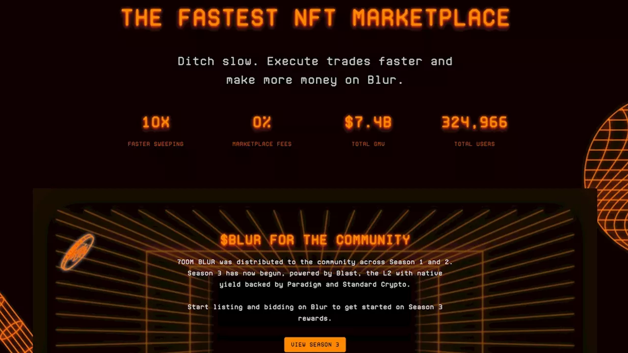 Blur NFT marketplace to shut down after volume crashes 99.5%