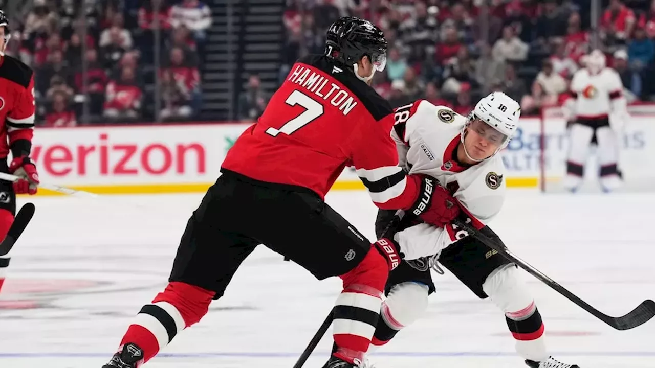 Senators surge past Devils, 4-1, despite injury woes