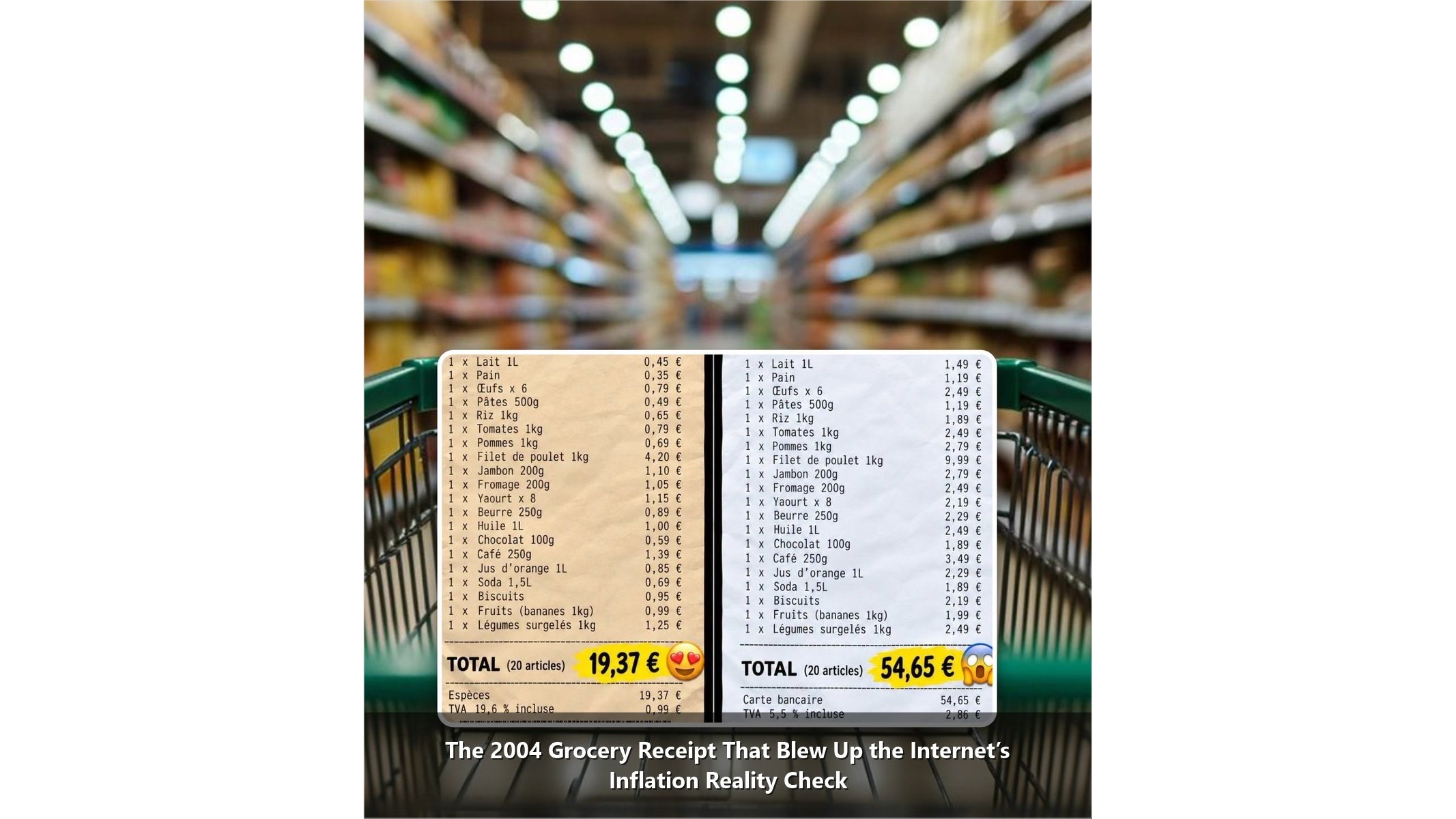 The 20-Year Receipt: How a French Shopping Trip Exposed the Inflation Reality