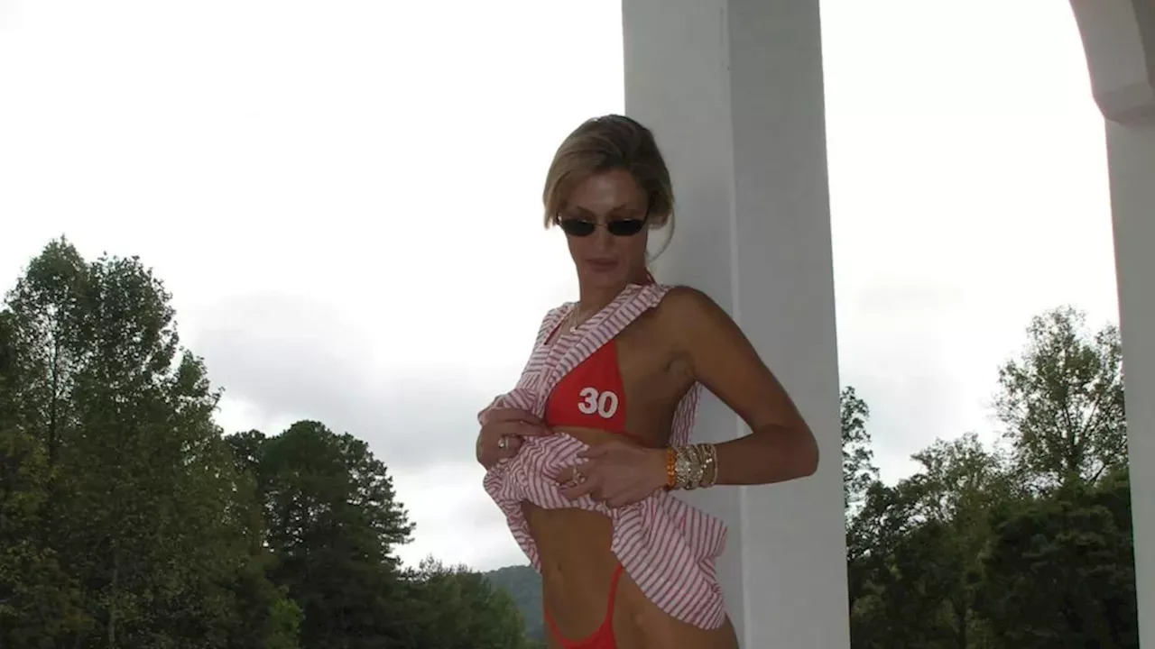 Bella Hadid Marks 30th Birthday With Custom Red Bikini at Blackberry Farm