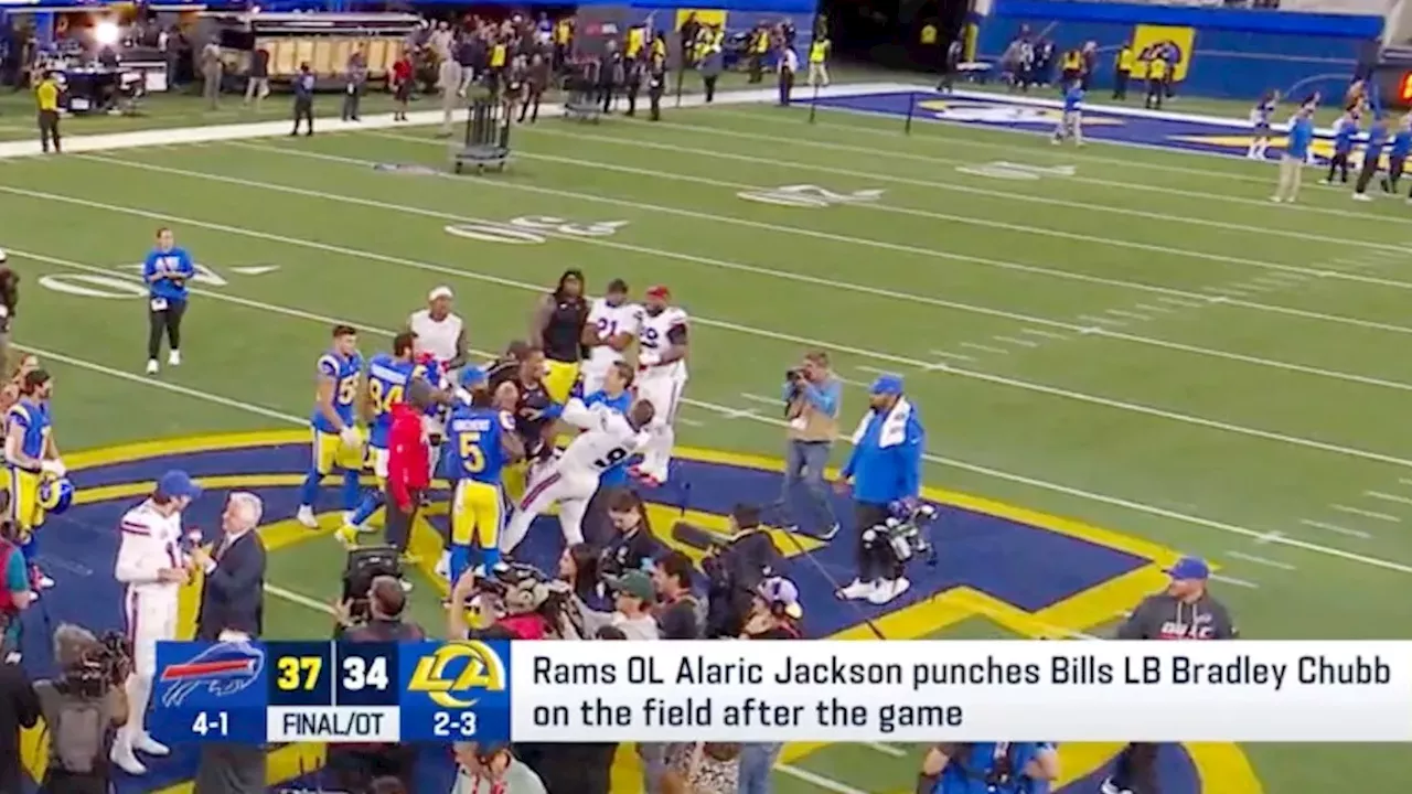 Rams tackle Alaric Jackson expected to be suspended two games for punching Bills linebacker Bradley Chubb