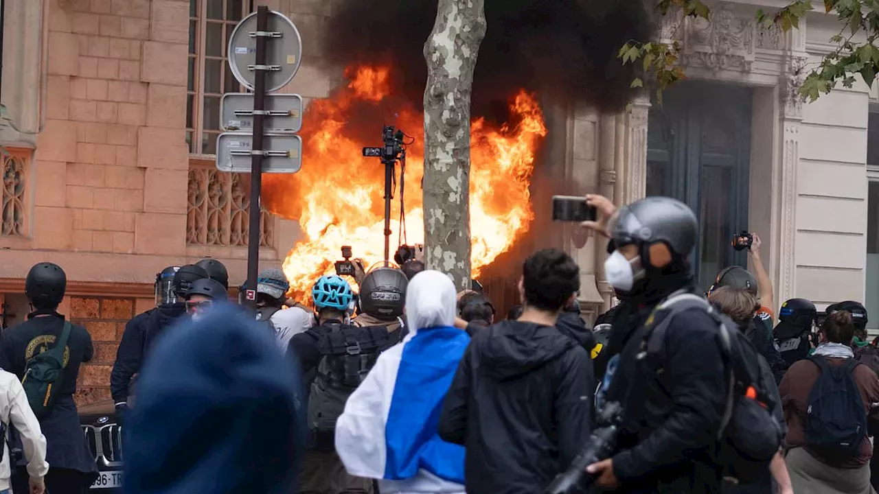 French police officer charged after teenager blinded by rubber bullet during student riots