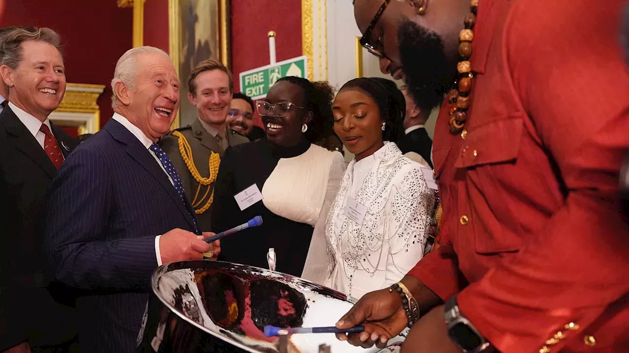 King Charles Delights Guests With Steelpan Performance Ahead of Commonwealth Meeting