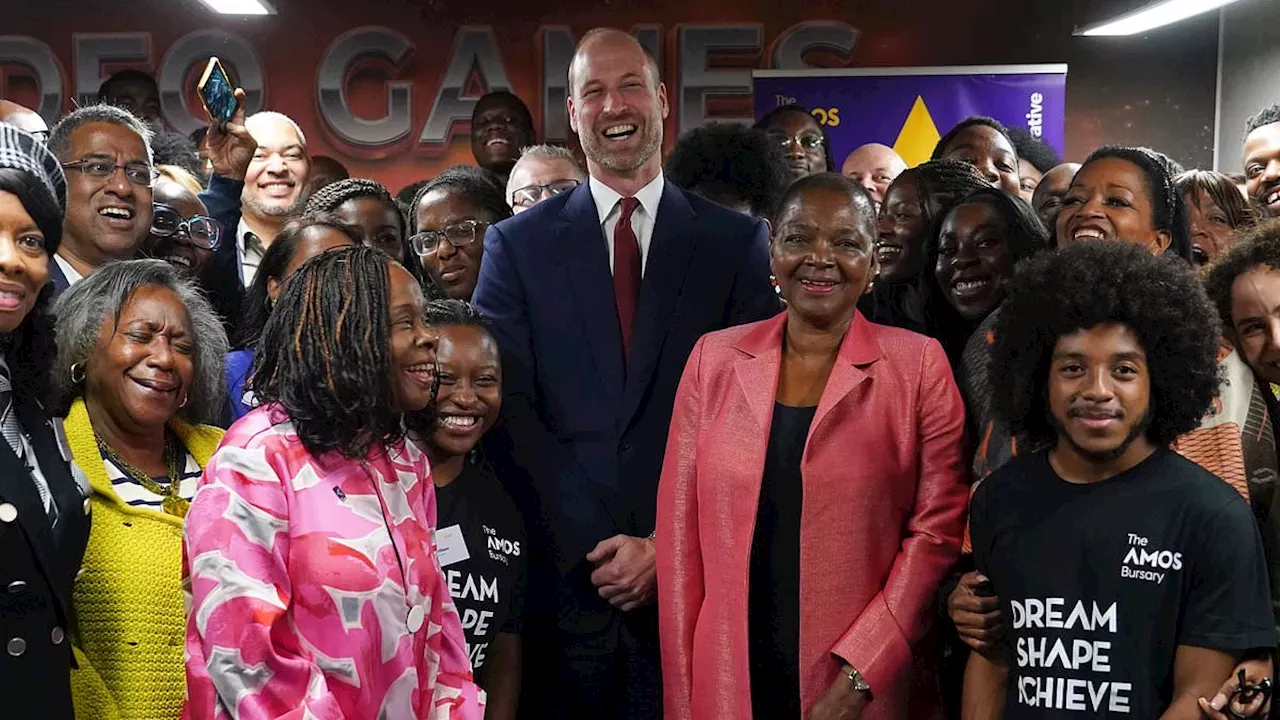 Prince William Meets Future Black Leaders at The Amos Bursary Event