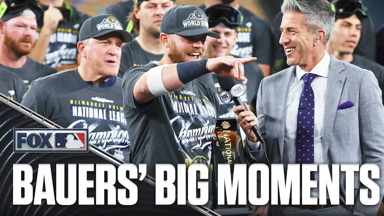 Jake Bauers Named NLCS MVP After Brewers Sweep Dodgers to Reach World Series