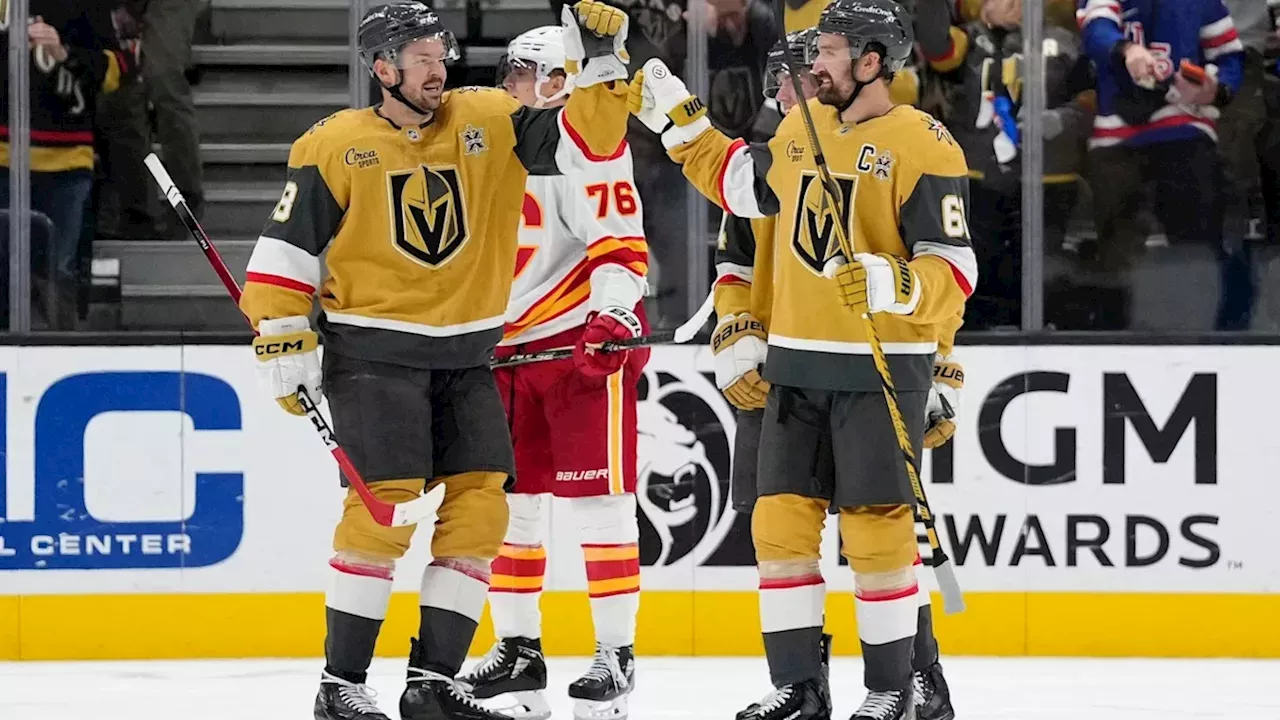 Mark Stone Hat Trick Lifts Vegas Golden Knights Past Calgary Flames 6-2