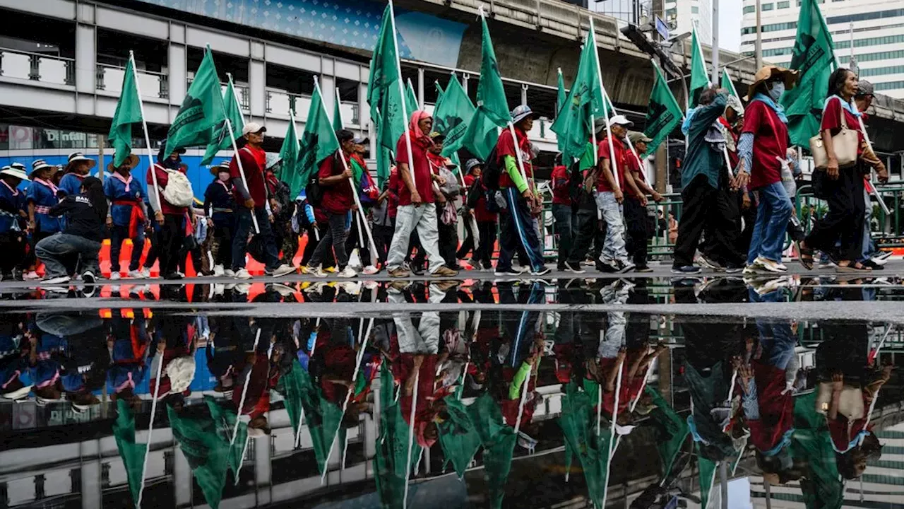 Thai Farmers and Fishermen Protest IMF and World Bank Meetings in Bangkok