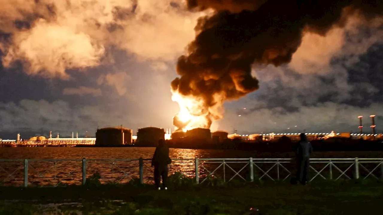 St. Petersburg Drone Assault Injures One, Fires Ottomanate Oil Terminal; US Pulls Back Sanctions