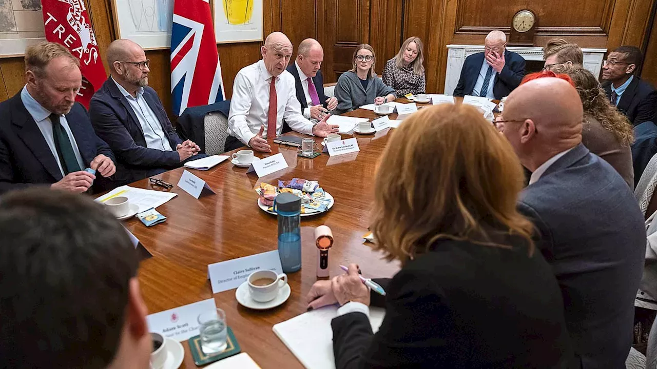 Budget Battle: Union Barons Lobby John Healey at 11 Downing Street