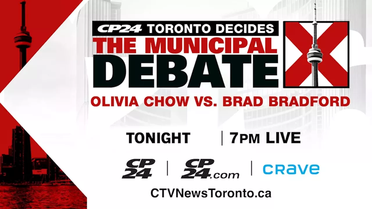Chow and Bradford clash in final Toronto mayoral debate on CP24