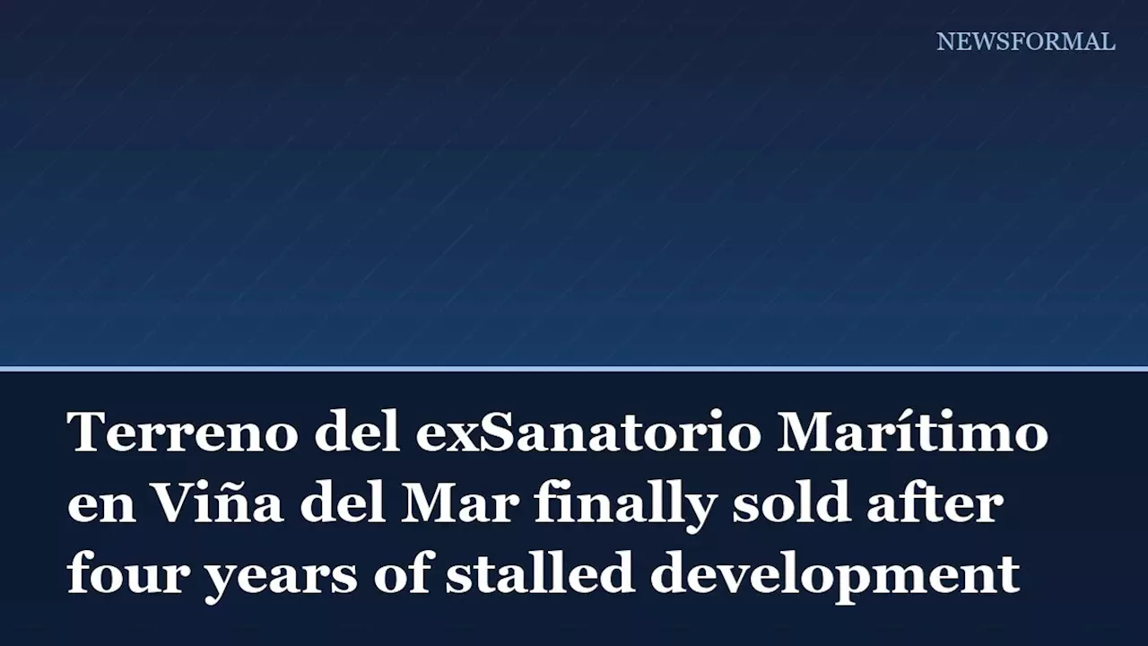 ExSanatorio Marítimo sold after years of stalled development